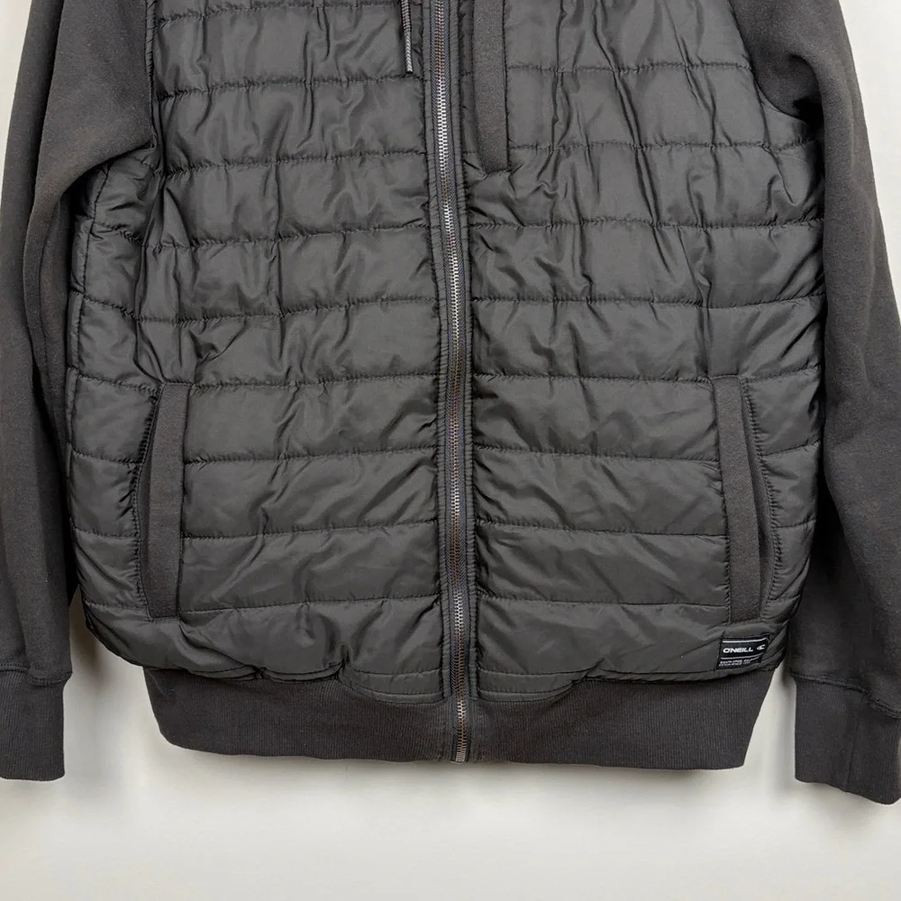 O’Neill Men’s Quilted Hooded Hybrid Jacket‎ Black SZ L